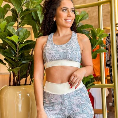 CONJUNTO CURTO VERDE E OFF WHITE G - CJC2025196